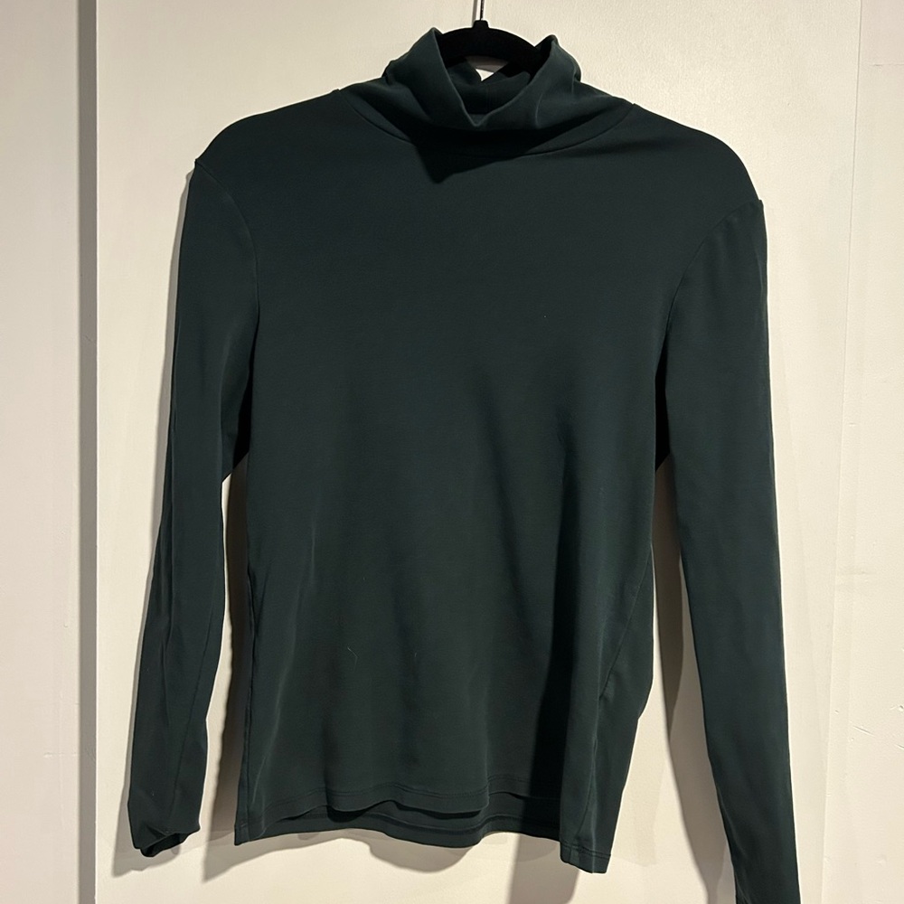 Women Uniqlo Dark Green Turtleneck